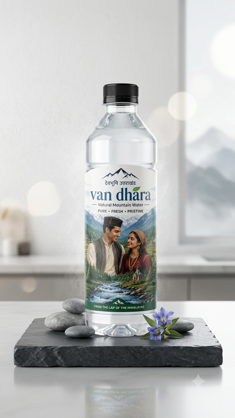 Van Dhara natural mountain water bottle